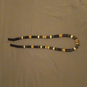 Chico's Adjustable Necklace with Black Wood Beads